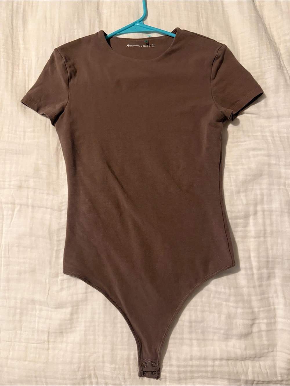 Abercrombie & Fitch Brown Short-Sleeve women’s One-Piece Bodysuit